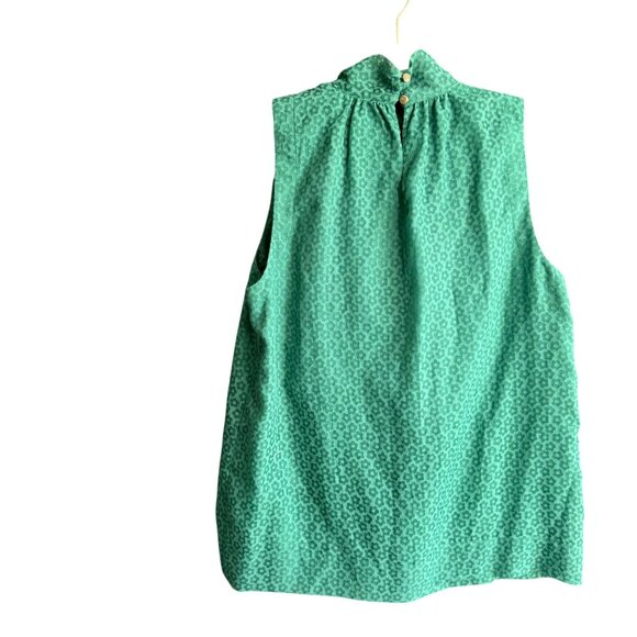 Maeve by Anthropologie Sleeveless Floral Print Blouse Top X-Small Green - Picture 7 of 9